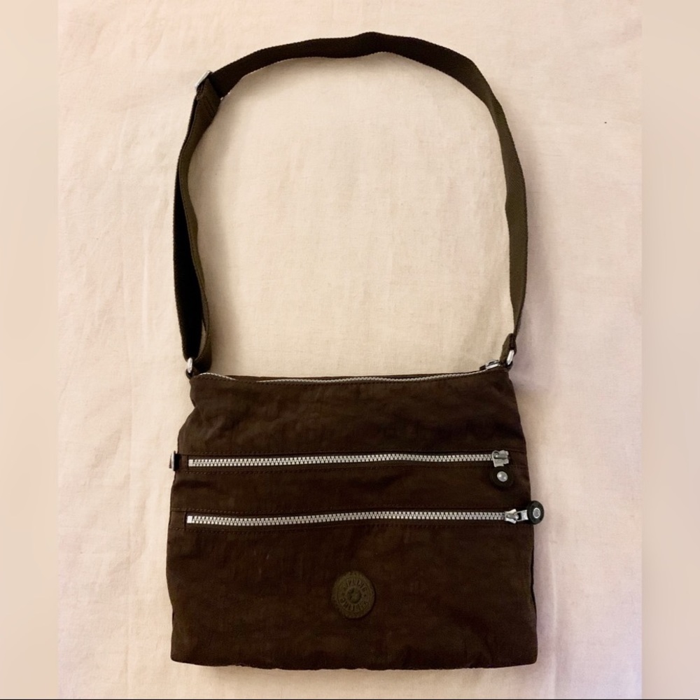 Kipling Dark Brown Alvar Crossbody